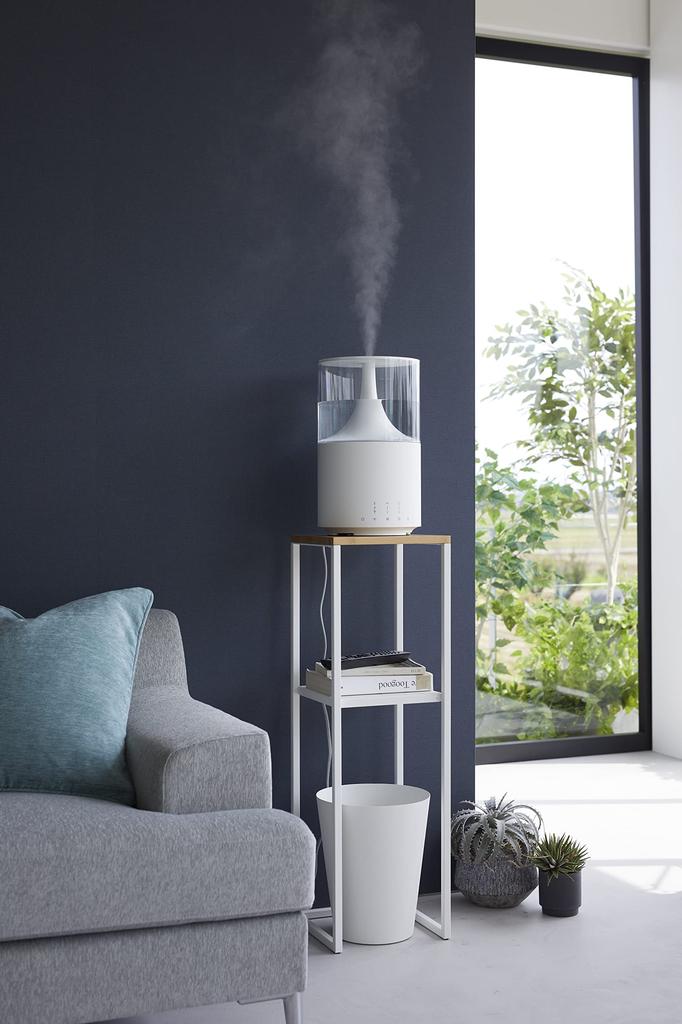 Yamazaki Jitsugyo 5983 Humidifier Stand White Approx. W25XD25XH80cm Tower Accessory Holder Plant Holder
