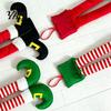 Christmas Ornament for Women Elf Legs, Santa Legs Hanging Ornaments, Plush Stuffed Xmas Car Pendant, Fun Vehicle Interior Decoration Holiday