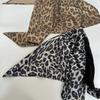 Soft Wrap Triangular Headscarf Hip Hop Punk Bandana Headwear Leopard Print Hair Scarf  Ladies
