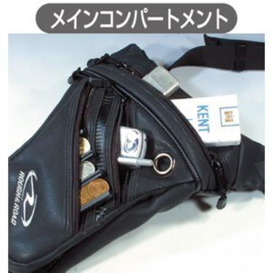 Motorcycle Holster Waist Bag RR5669 ROUGH&ROAD Black/Red