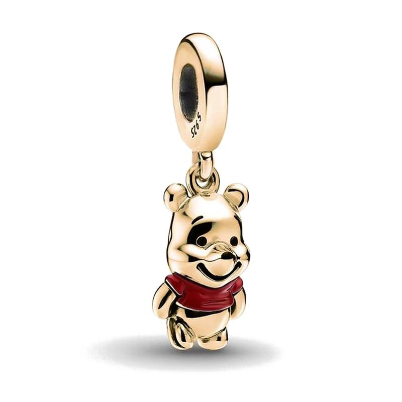 Charms Miniso Disney Coffin Cheshire Cat Dumbo Winnie Plata De Ley 925 Silver Jewelry Beads Bracelet For Women Trinkets