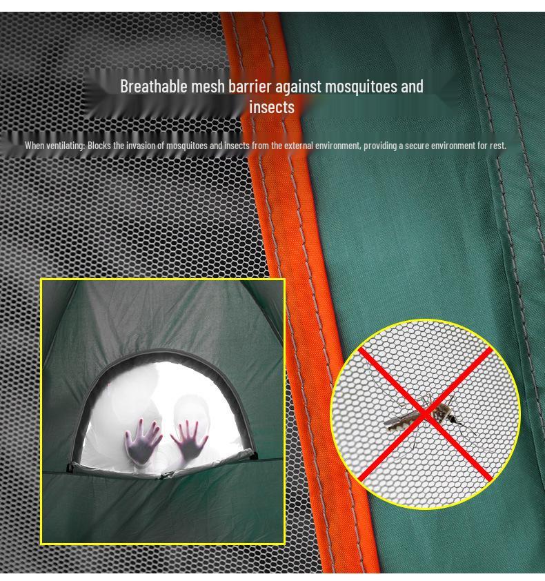 Double Person Automatic Tent: Thickened, Rainproof & Sun-Protective for Outdoor, Wild Camping or Beach Use