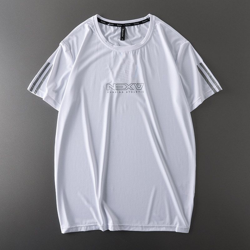Cut Label Plus Size Quick-Drying Mesh Short Sleeve Export T-Shirt