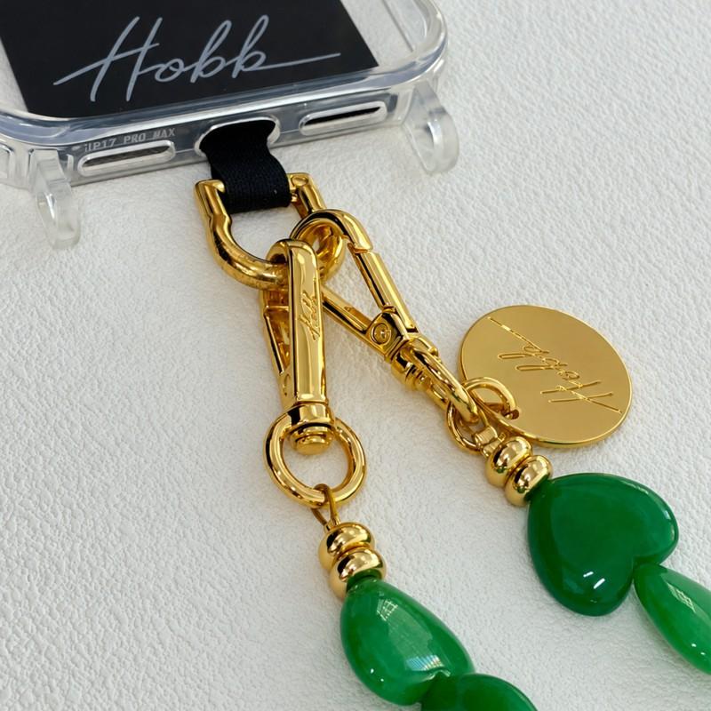 Womens Long Phone Strap Heart Bead Chain Crossbody Lanyard Alloy Accessories