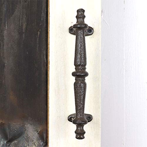 Set of 2 Antique Iron Door Handles, Door Knobs, Pulls