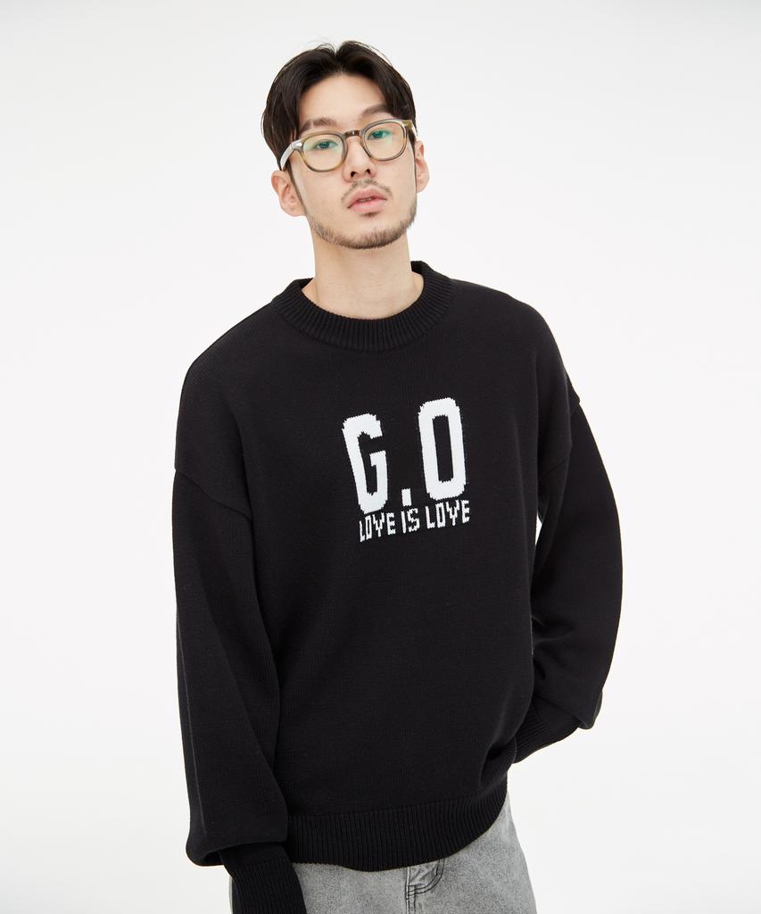 GIFTORIGINAL (Unisex) Go Love Knit Black