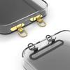 4/1Pcs Ultra Thin Metal Lanyard Patch For iPhone 16 15 14 13 Dual Hole Phone Case Hanging Card Stainless Steel Connector Gasket