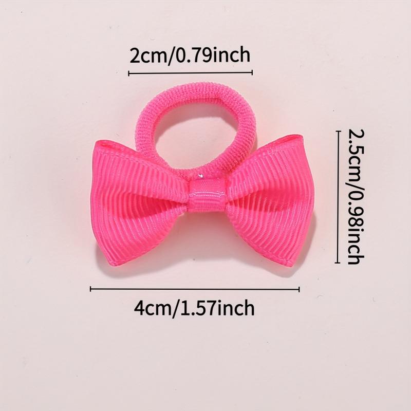 Cute Bow Elastic Non-slip Hair Ties | Suitable for All Occasions: Festive Photography, Fun Soft Hair Accessories