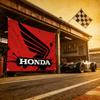 Motorcycle For HONDA Premium Flag 120g Polyester Eco Friendly Print Waterproof Wear Resistant Home Party Decor Banner BO8