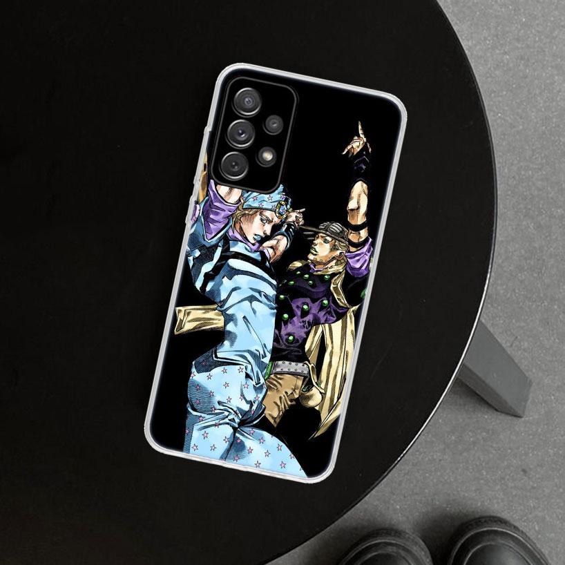 JOJO Anime Cartoon Phone Case Cover For Samsung Galaxy A12 A22 A32 A52 A72 A02S A51 A50S A31 A20S A10S Note 20 Ultra 10 Plus Gal