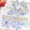 1 Pcs Chinese Style Embroidery Patch Hanfu Cheongsam Decor Trims Collar Waist Lace Shirts Neckline Edge DIY Sewing Accessories