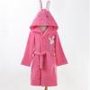Cartoon Hooded Pure Cotton Terry Bathrobe for Kids: Perfect for Autumn & Winter Bath, Swim, or Hot Springs