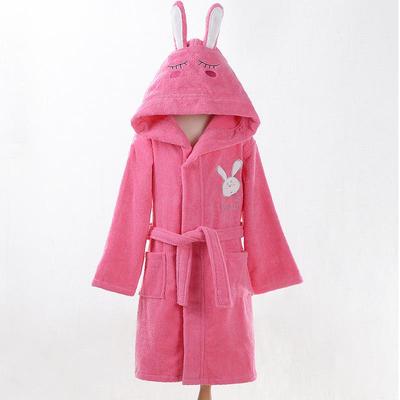 Accappatoio in spugna di puro cotone con cappuccio da cartone animato per bambini: Perfetto per il Bagno, il Nuoto o le Sorgenti Termali in Autunno e Inverno