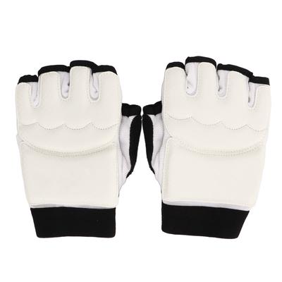 1 Paar Taekwondo Handschuhe Atmungsaktiv Elastisch Halbfinger Kickboxen Boxen Trainingshandschuhe für