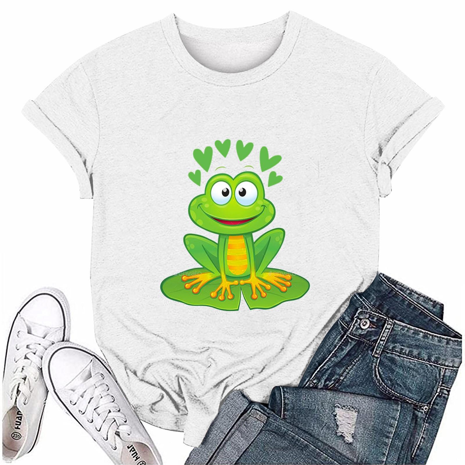 

Женская повседневная футболка с принтом ко Дню Святого Патрика, круглый вырез, пуловер, короткий рукав, топ XXL белый