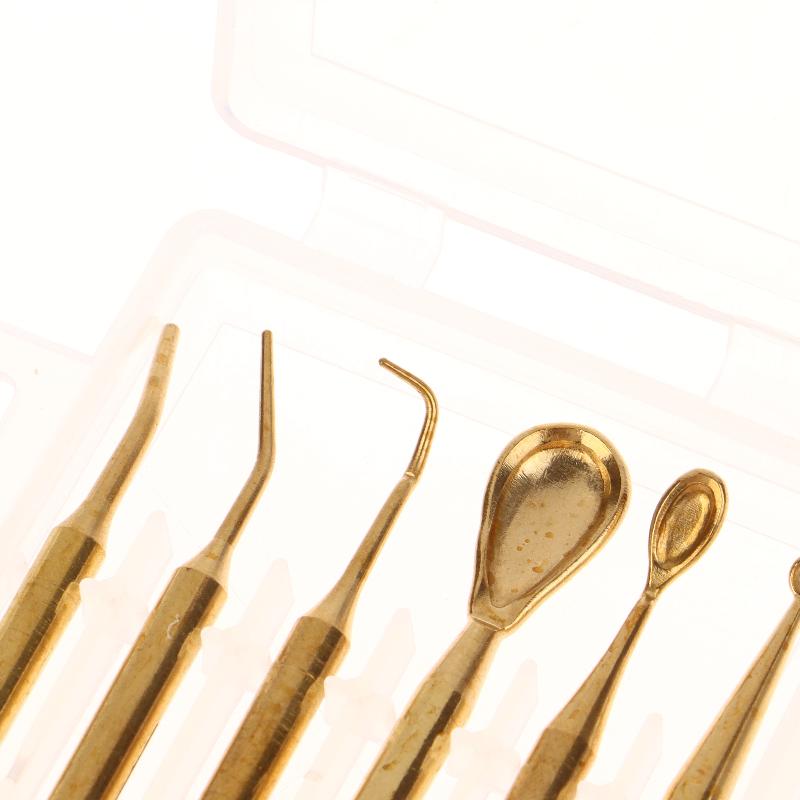 6 Pcs/Box Dental Electric Waxer Tips Dental Wax Carving Knife Pen Pencil Copper Tips For Lab