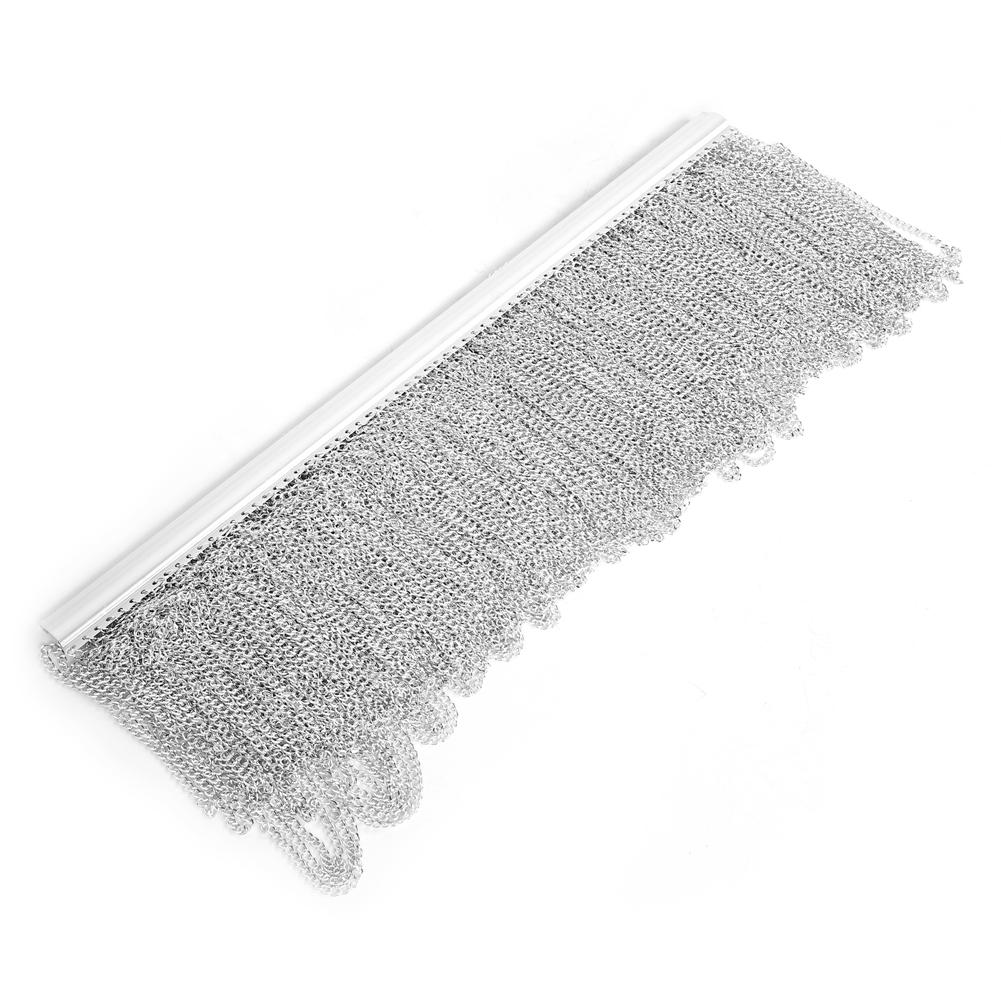 Household Hanging Metal Aluminum Chain Curtain Kit for Room Office Store Decoration Silver