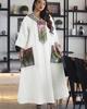 Dubai Sequin Embellished Jalabiya - Eid Muslim Women's Long Robe