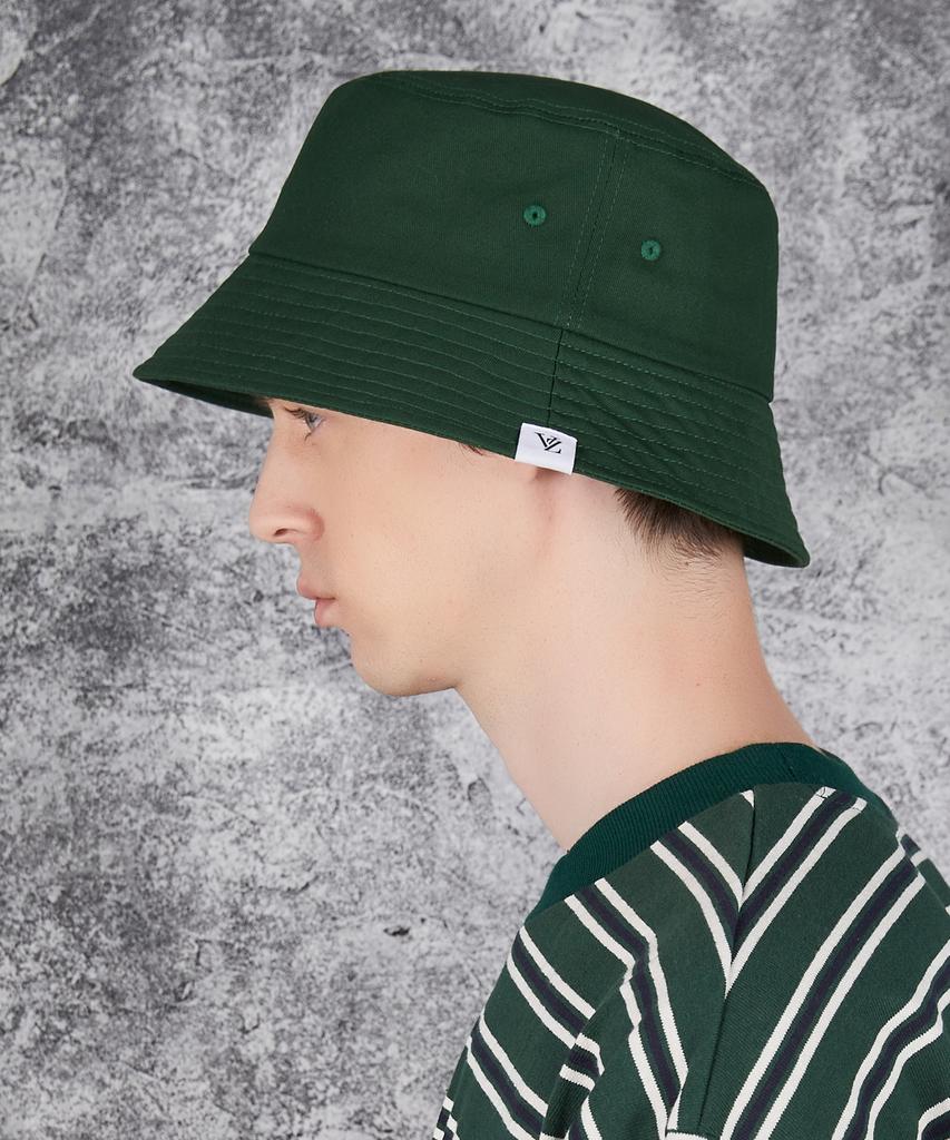 Bajal Monogram Label Color Bucket Hat Green