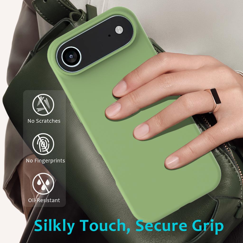 Jednoduchý tekutý silikonový kryt na telefon pro IPhone 17 Air 16 15 14 13 12 Pro Max 17Pro Nárazuvzdorný zadní kryt Shell Capa
