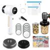 Electric Mason Jar Handheld Vacuum Sealer for Food Storage Wireless Vacuum Sealer Odorless Attachment Kit for Wide Mouth Jar/Sealed bag/Inflate Balls