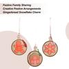 Christmas Ornaments Gingerbread Snowflake Pendant 3 Pieces Tree Ornaments For Christmas For Window Shelf Table Living Room
