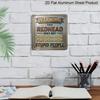 2D Flat - 1pc, Vintage Metal Aluminum Decorative Sign, Humorous Warning Slogan Featuring A Red-Haired Woman, Retro Wall Decor, Suitable for Home