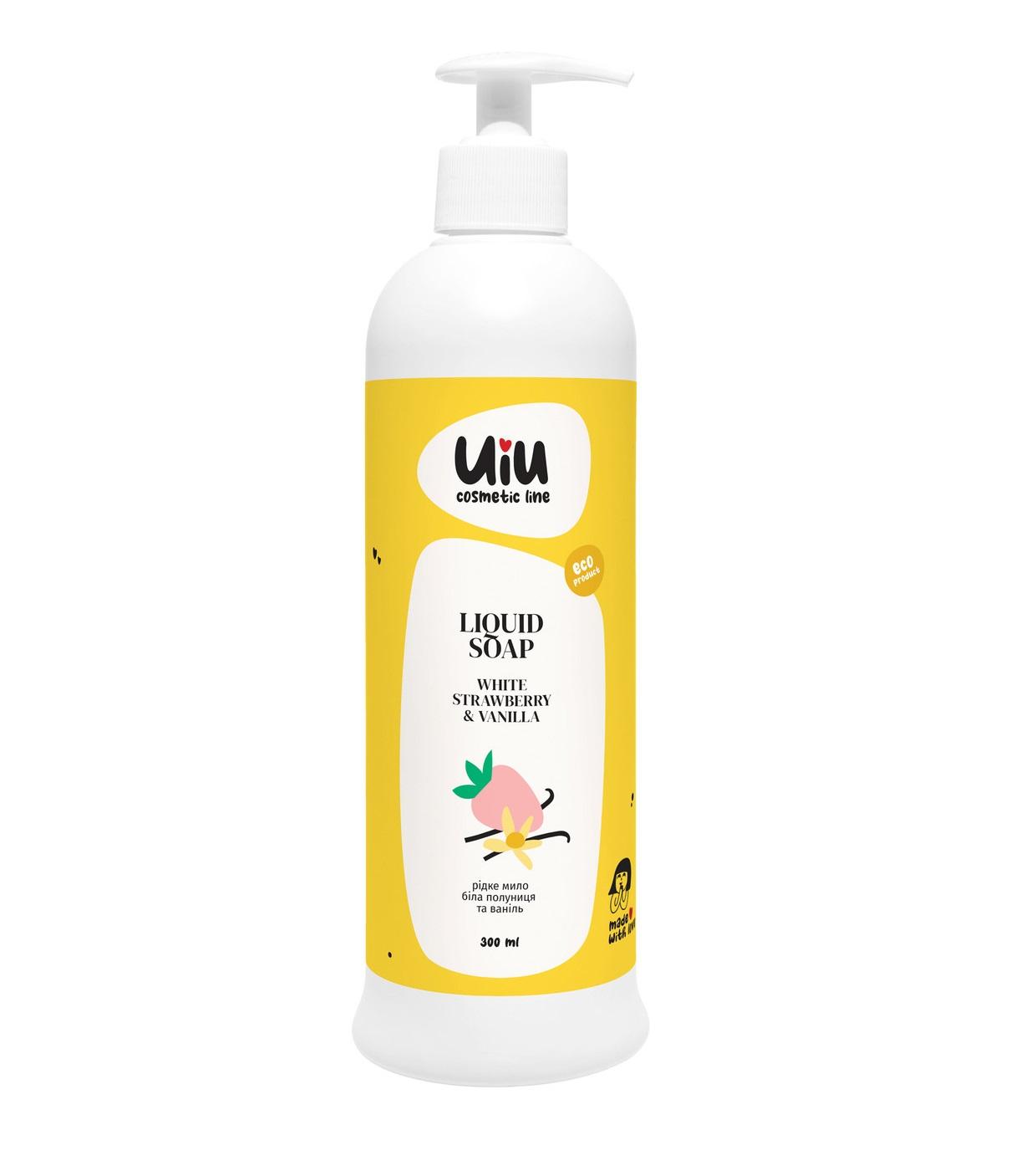 

Рідке мило Біла полуниця&Ваніль UIU DeLaMark 300 мл