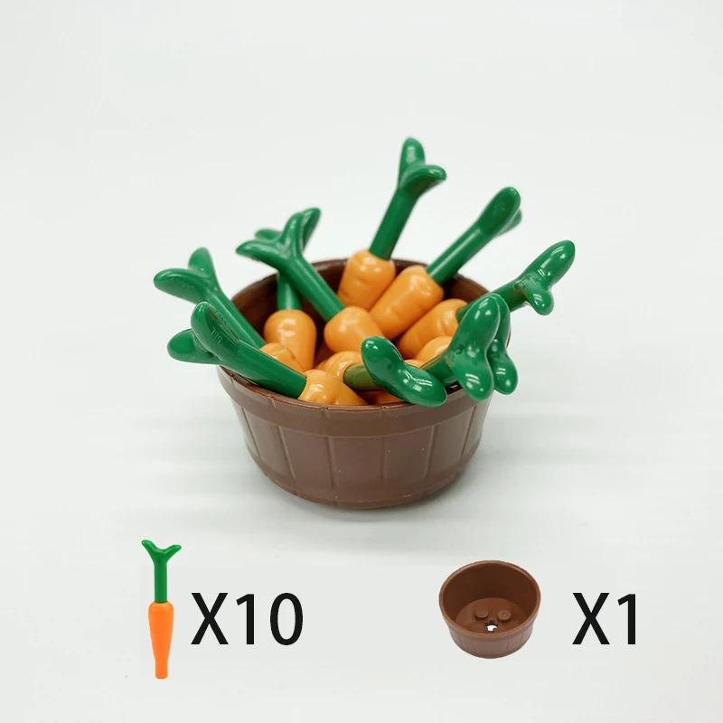 

MOC Городские строительные блоки Игрушка Аксессуары для еды Мини-кирпич Гриб Рыба Яблоко Хот-дог Торт Пицца Куриная ножка Коробка для мороженого K031