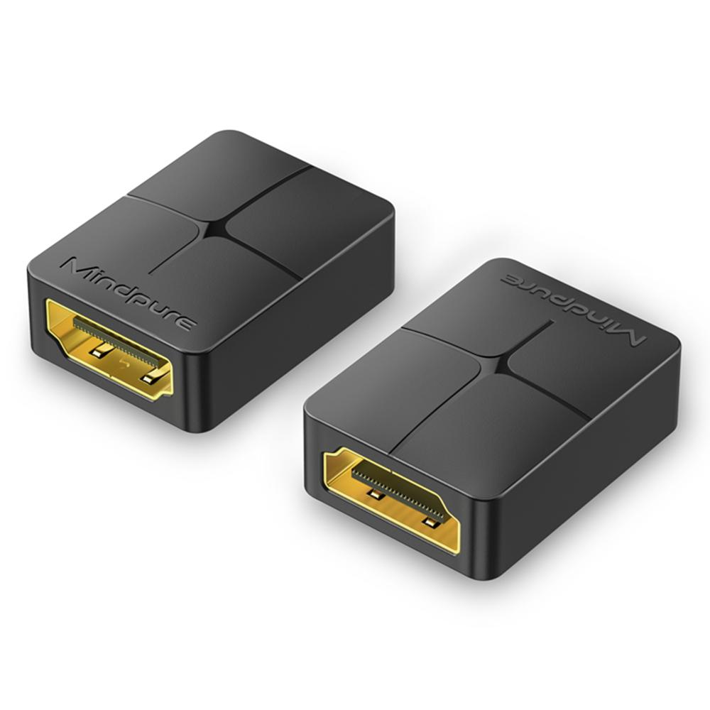 

MINDPURE AD046 HDMI Female to Female Adapter 4K HDMI 2.0 HD Video Connector As Shown A