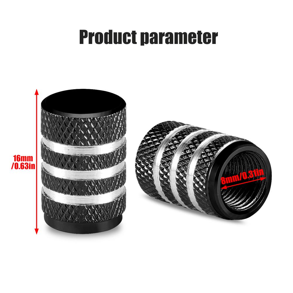 AUTCOAT 4Pcs Aluminum Car Wheel Tire Valve Caps Tyre Rim Stem Covers Airdust Waterproof For Automobiles Motorcycles Trucks Bikes Stem Caps1