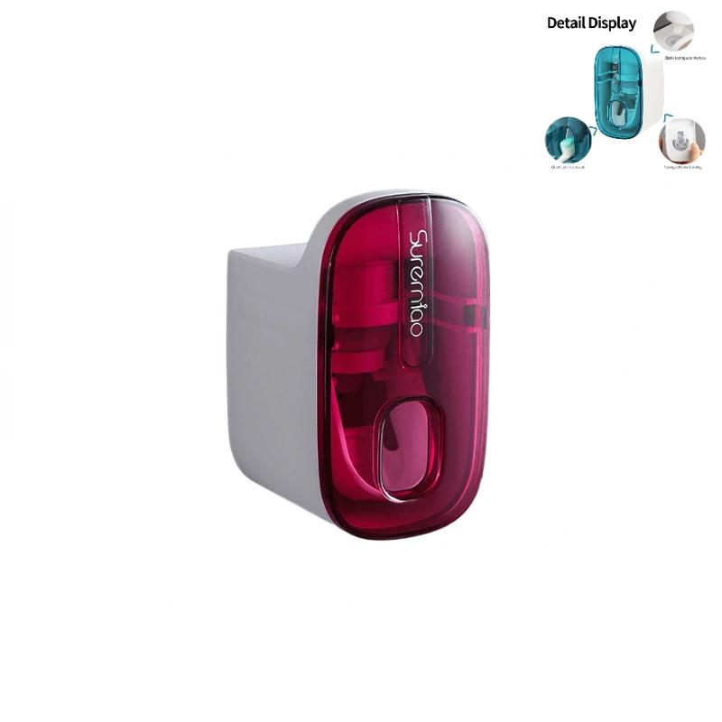 Automatic Toothpaste Dispenser Toothbrush Holder Wall Mounted Toothpaste Squeezer Rolling Tube Squeezer Bathroom Accessories Set