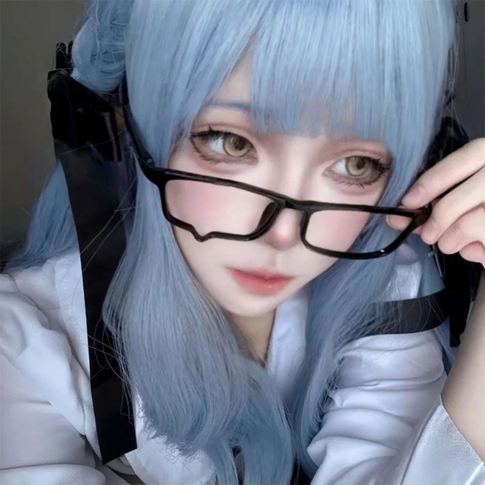 Full Rim Teardrop Eyeglass Frame Half Rim Cosplay Glasses Retro Anime Eyewear Frame Photo Prop