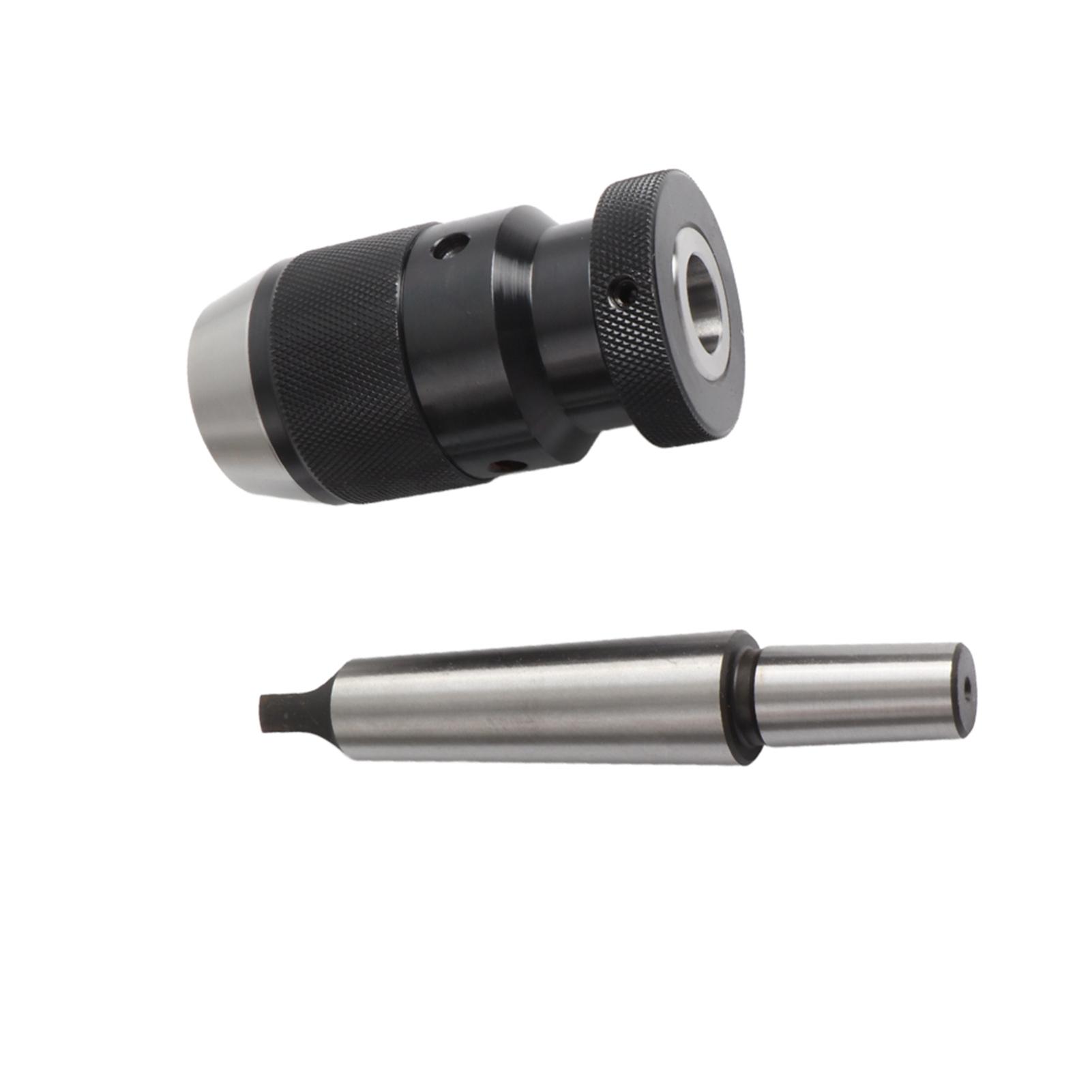 

1 16mm Capacity 45# Steel Self Tighten Keyless Lathe Drill Chuck with MT3 B18 Taper Arbor