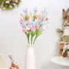 Easter Eggs Bunny Branch Artificial Flowers 2026 Easter Decoration Butterflies Rabbit Painting Foam Egg Cuttings Spring Bouquet