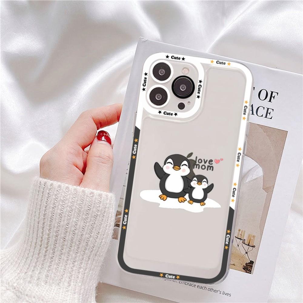 Cute Cartoon Penguin Phone Case For Redmi 7 8 9 A For Redmi Note 5 7 8 9 10 11 Pro Max 4G 5G Funfas