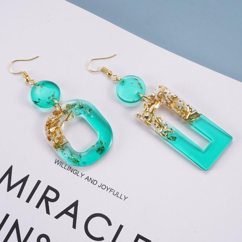 Fashionable Ear Studs Casting Mold Handmade Earrings Silicone Mold Eardrops Danglers UV Crystal Resin Epoxy Mold