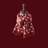 Versatile Christmas Tree Red Knitted Scarf Women'S Match Christmas Gifts Autumn Winter Warm Neck Protection Scarf Green Scarf