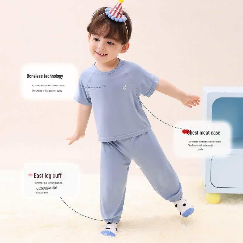 LUSON Boys' Summer Loungewear Set