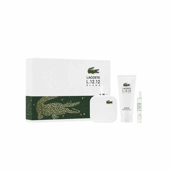 Lacoste L.12.12 Blanc Мужская туалетная вода Спрей 100 мл Набор 3 шт.