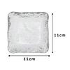 Aoyama Glass Square Plate, 11cm, Asatsuyu (morning dew) design, Made in Japan, AMG-MAY-10