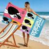 Mafalda Print Beach Towel, Large Soft Quick Dry Towel for Beach Camping Swimming