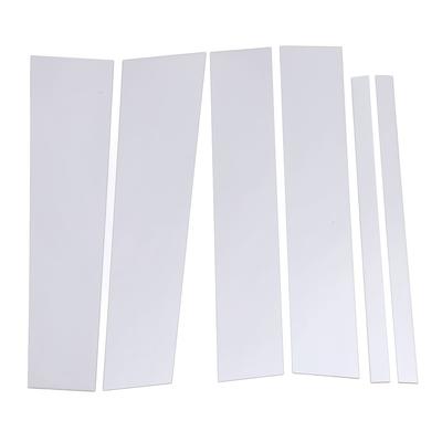 6 ks Kryt sloupku B ozdobný zrcadlový povrch odolný proti povětrnostním vlivům snadná instalace ozdobný sloupkový kryt