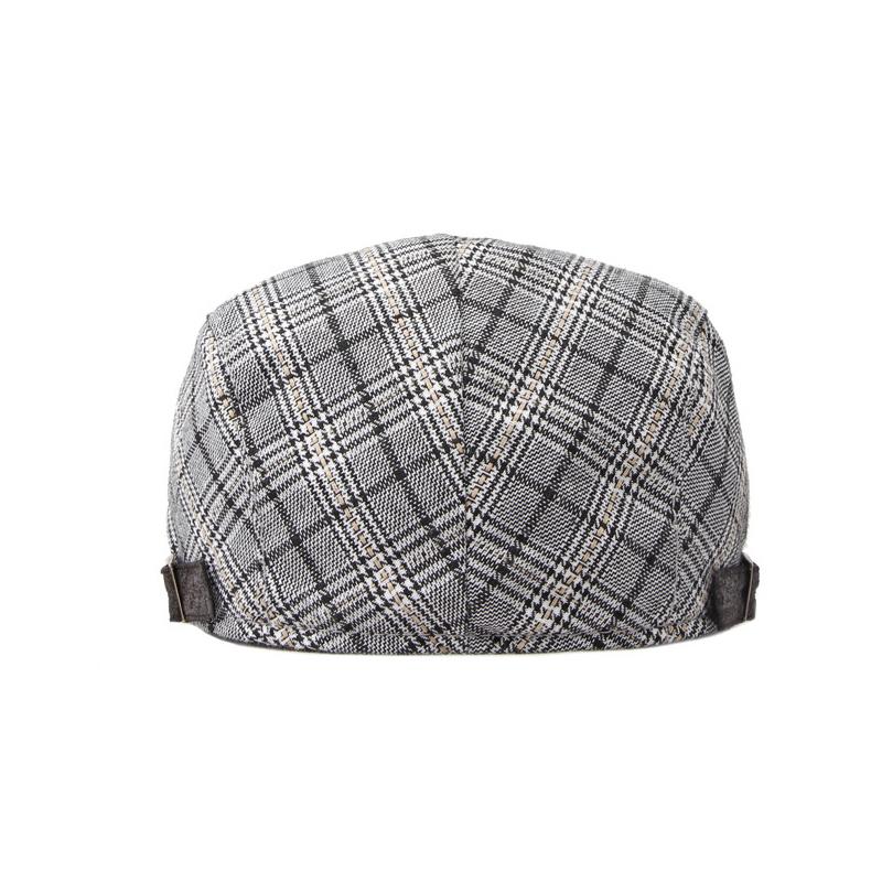 Newsboy Caps for Men Plaid Beret Men's British Vintage Painter's Hat Casual Gatsby Ivy Hatforward Hat Hombre Boina Four Seasons