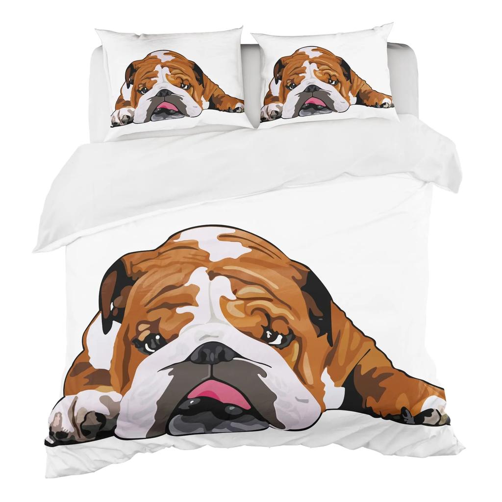 Luxury 3D Bedding Set Europe Queen King Double Duvet Cover Set Bed Linen Comfortable Blanket/Quilt Cover Bed Set Animal Lie Down