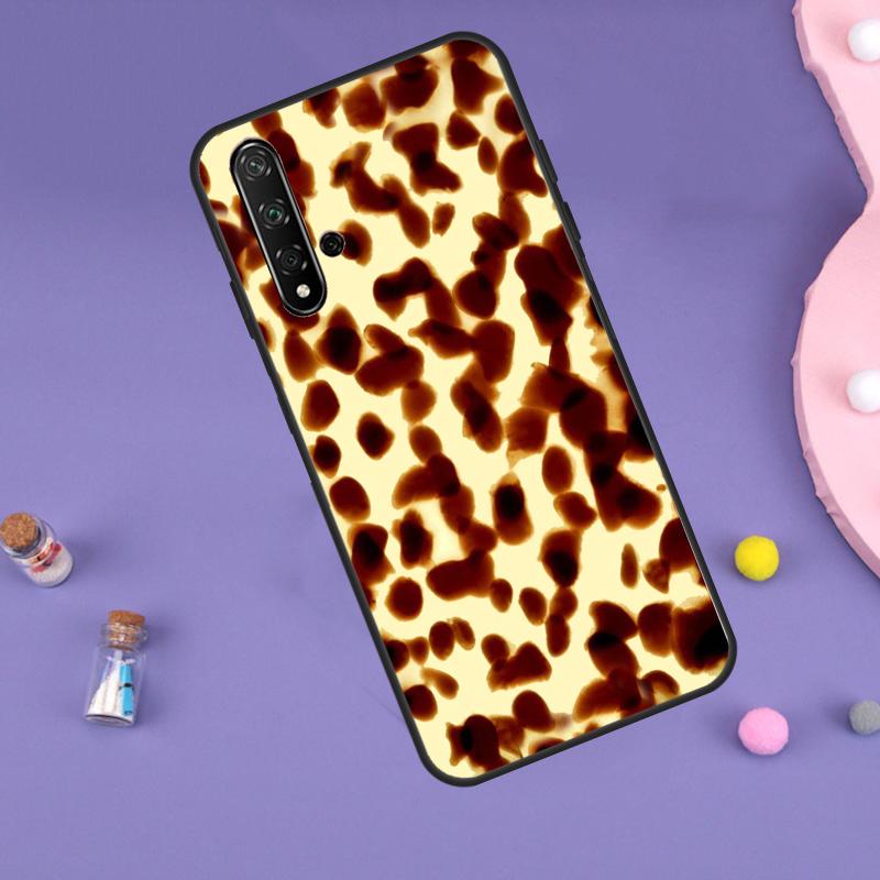 Tortoise Pattern Tortoiseshell For Huawei Nova 10 9 SE 3i 7i 8i 11i 12i Y60 Y61 Y70 Y72 Y73 Y90 Y91 P20 P30 P40 Lite Case
