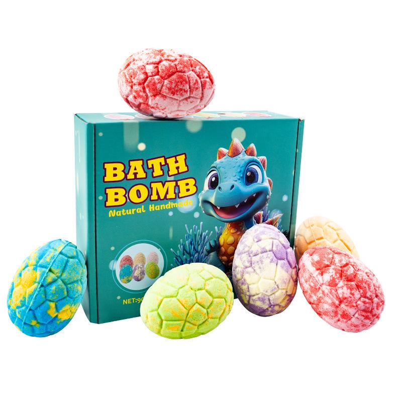 Dinosaur Egg Bath Salt Ball 90g Essential Oil Bubble Bath Toy Fragrance Explosion