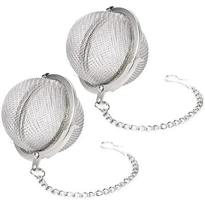 1 Stuk Roestvrijstalen Theebol, 2,04 Inch Mesh Thee-infuser ZevenPremium Theefilter Thee-interval Diffuser Voor Losse Bladthee A