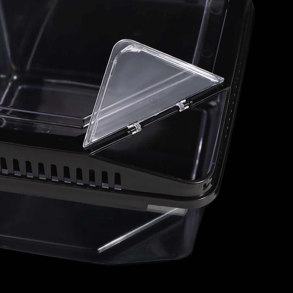 Flip Cover Type Reptile Carrier Box Plastic Lizard Grow Box  Tarantulas