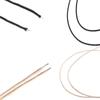 3.0m 10ft (Black/White/Yellow) Gavitt Cloth-covered Pre-tinned Stranded Pushback 22awg Guitar Wire Instrument Cable Part